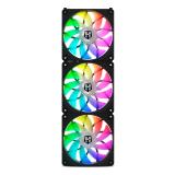 NOX - Hummer EASY LINK Carcasa del ordenador Refrigerador de aire 12 cm Negro 3 pieza(s)