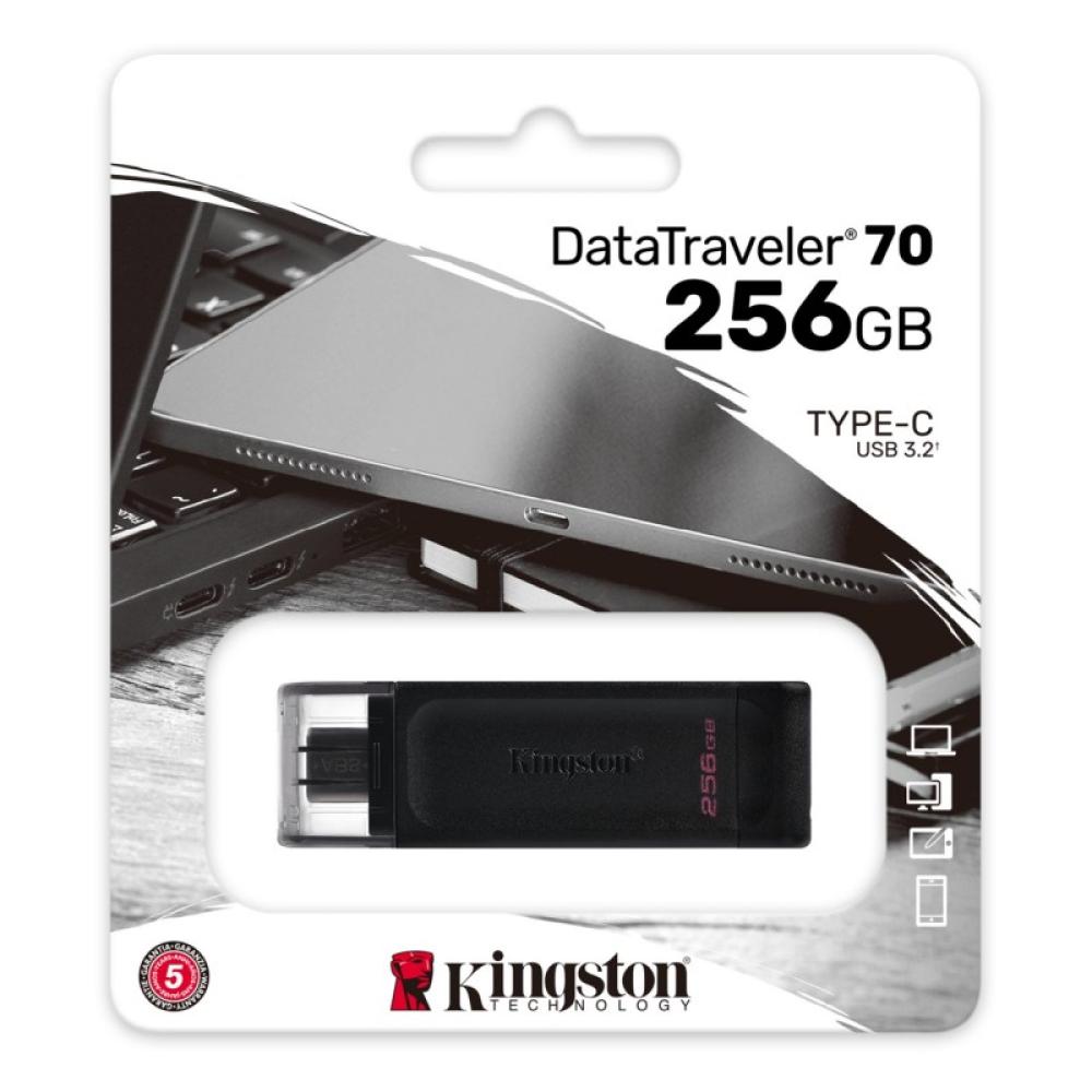 Kingston Technology - DataTraveler 256GB USB-C 3.2 Gen 1 70