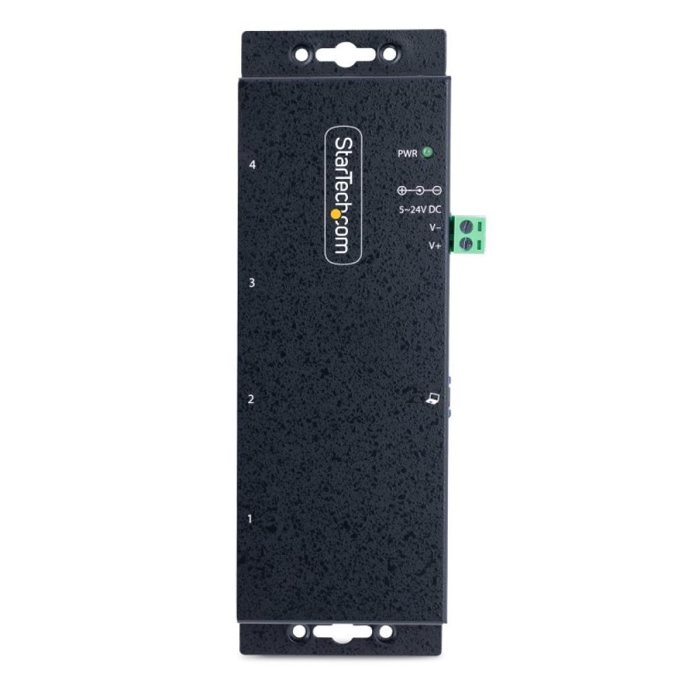 StarTech.com - Hub Industrial USB 3.0 de 5Gbps de 4 Puertos - Concentrador USB con Protección de Picos y Descargas ESD - Ladrón