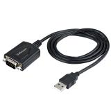 StarTech.com - Cable de 91cm USB a Serie con Retención de Puerto COM, Conversor DB9 RS232 Macho a USB, Adaptador USB a Serie par