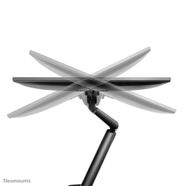 Neomounts - DS70-810BL1 Brazo de monitor 17-32" - resorte de gas - ahorro de espacio - Tope-a-180°