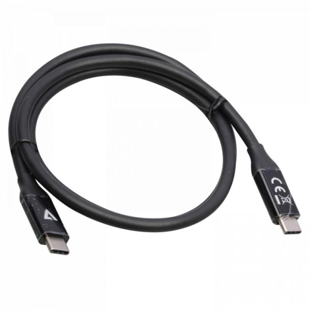 V7 - V7USB4-80CM cable USB 0,8 m USB C Negro