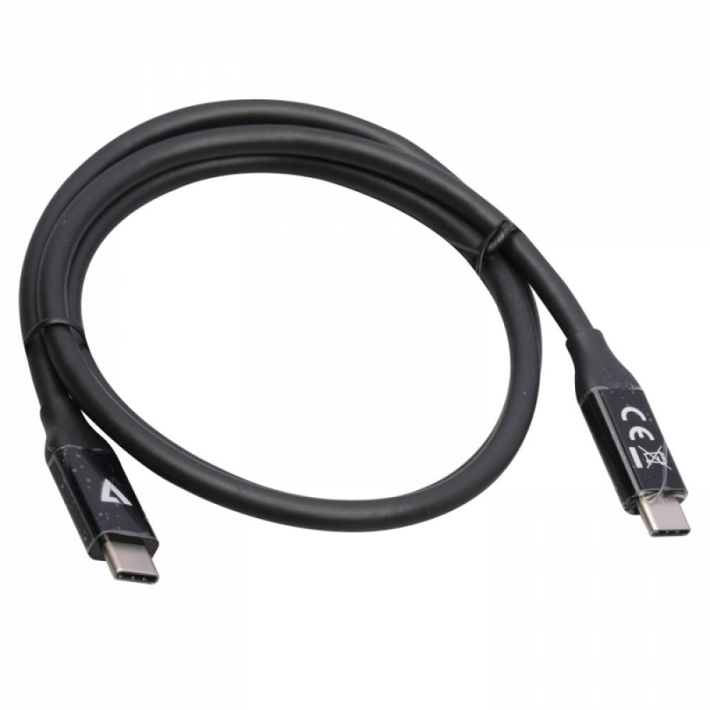 V7 - V7USB4-80CM cable USB 0,8 m USB C Negro