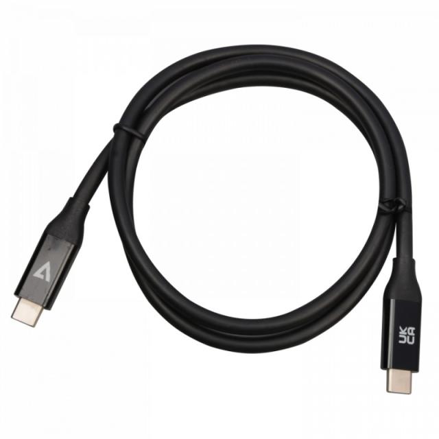 V7 - V7USB4-80CM cable USB 0,8 m USB C Negro