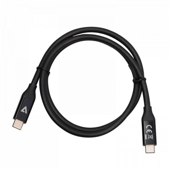 V7 - V7USB4-80CM cable USB 0,8 m USB C Negro