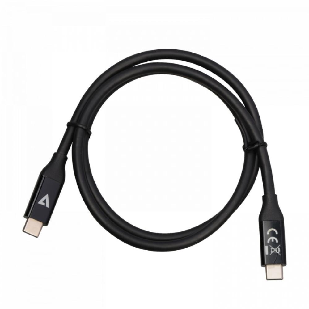 V7 - V7USB4-80CM cable USB 0,8 m USB C Negro