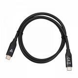 V7 - V7USB4-80CM cable USB 0,8 m USB C Negro