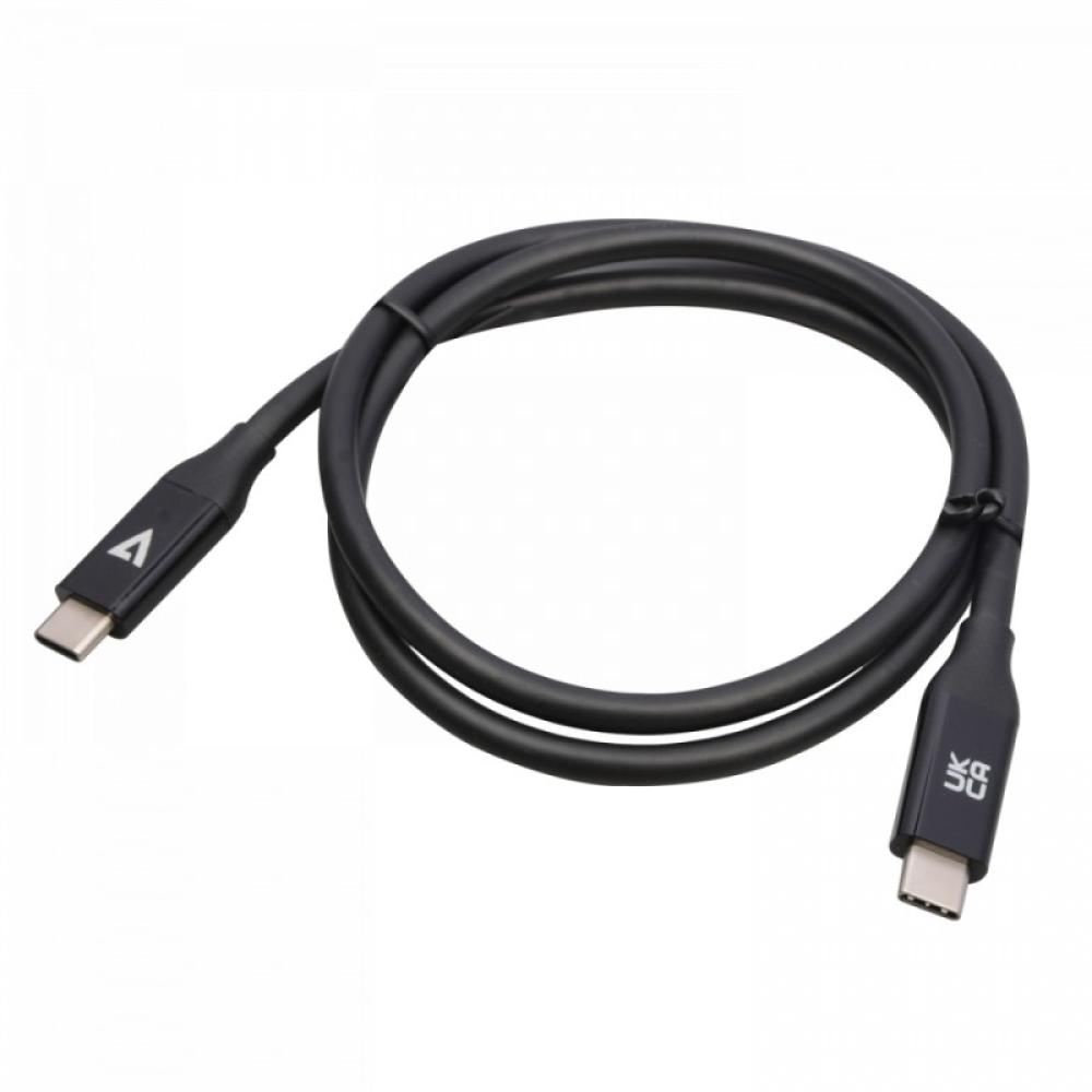 V7 - V7USB4-80CM cable USB 0,8 m USB C Negro