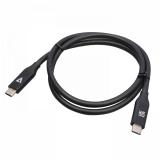V7 - V7USB4-80CM cable USB 0,8 m USB C Negro