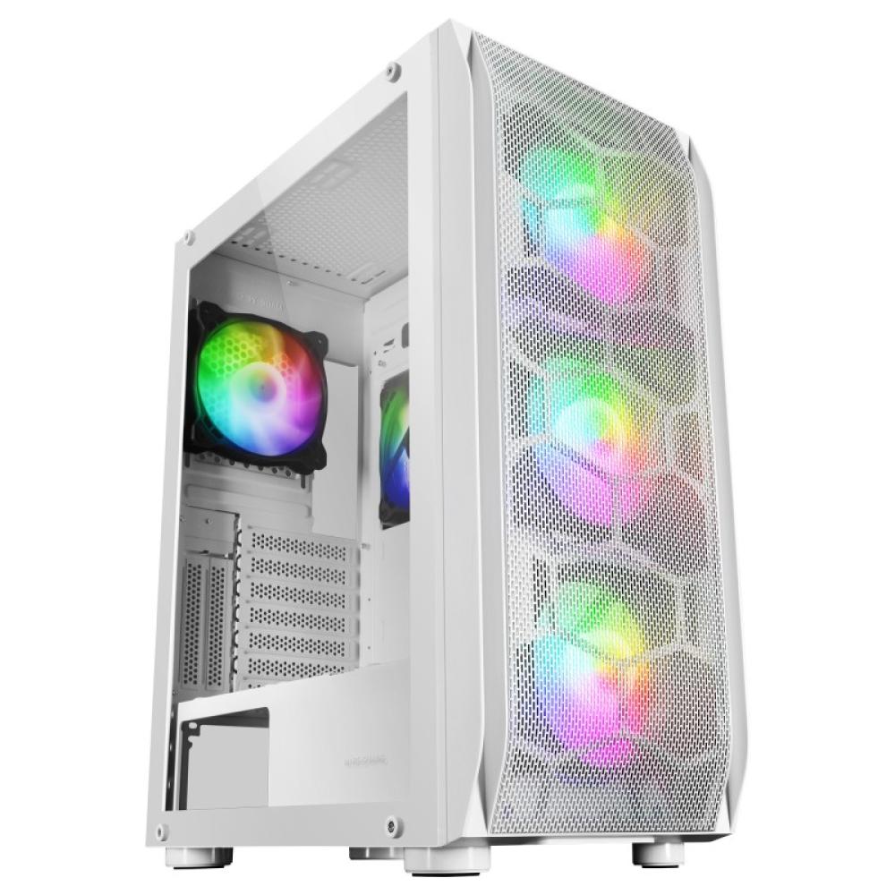 Mars Gaming - MC-KX, Torre Gaming Premium E-ATX, Sistema CPU Freezer, 5 Ventiladores ARGB Ultra-silenciosos, Controlador - MCKXW