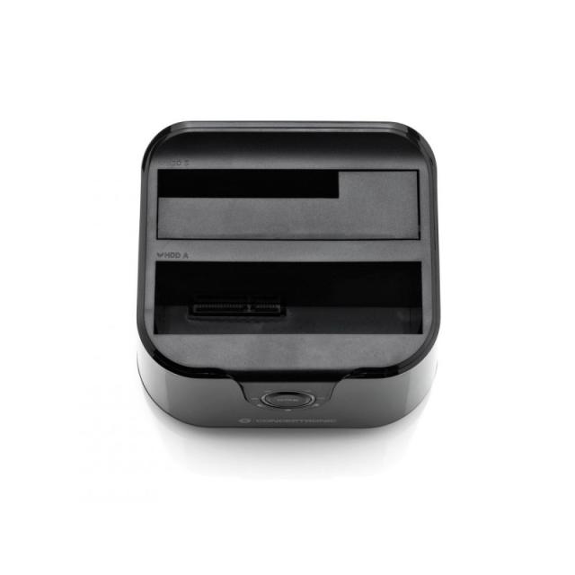 Conceptronic - DONN12B base de conexión para disco duro USB 3.2 Gen 1 (3.1 Gen 1) Type-B Negro