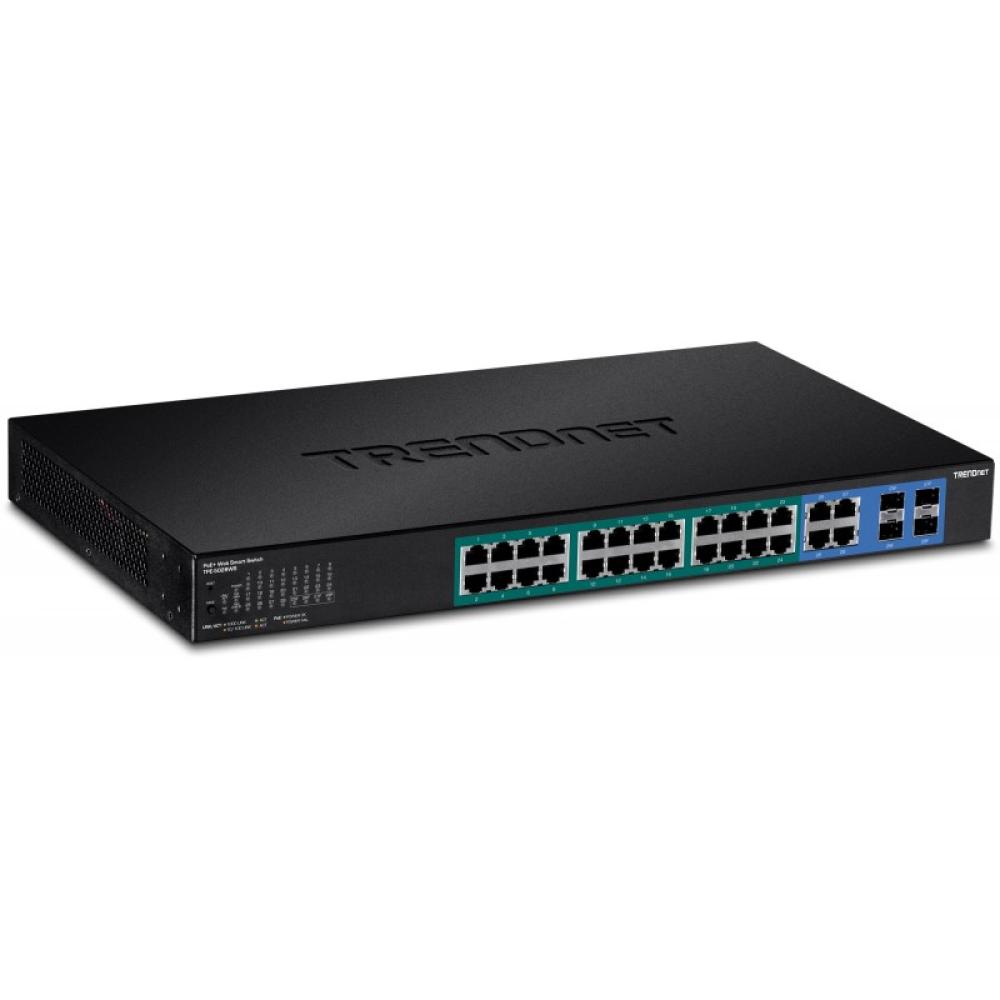 Trendnet - TPE-5028WS switch Gestionado Gigabit Ethernet (10/100/1000) Energía sobre Ethernet (PoE) 1U Negro