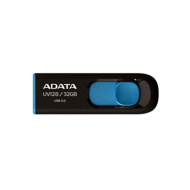ADATA - DashDrive UV128 128GB unidad flash USB USB tipo A 3.2 Gen 1 (3.1 Gen 1) Negro, Azul