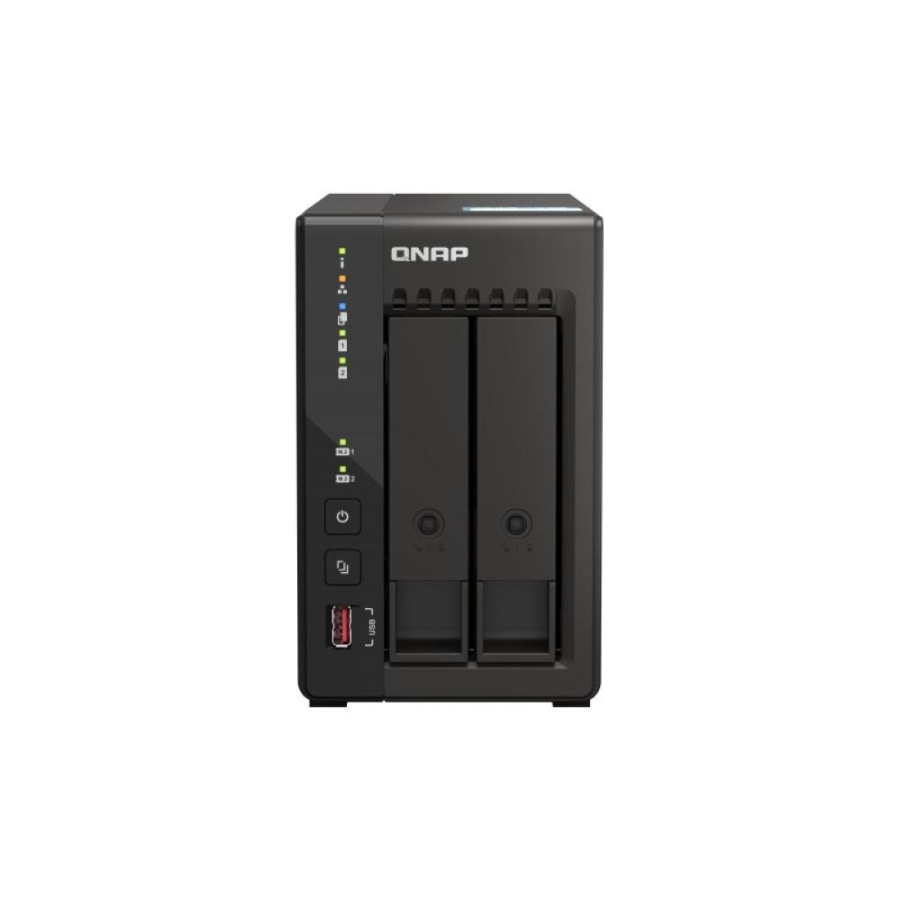 QNAP - TS-253E NAS Torre Intel® Celeron® J6412 8 GB 0 TB QNAP QTS Negro