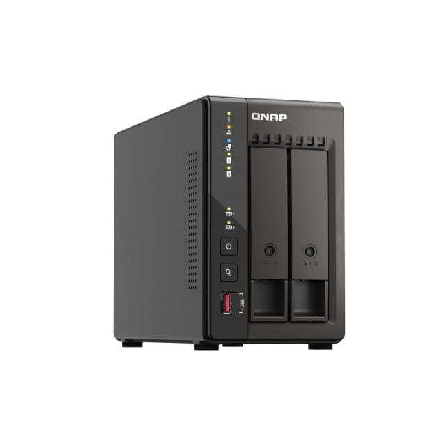 QNAP - TS-253E NAS Torre Intel® Celeron® J6412 8 GB 0 TB QNAP QTS Negro