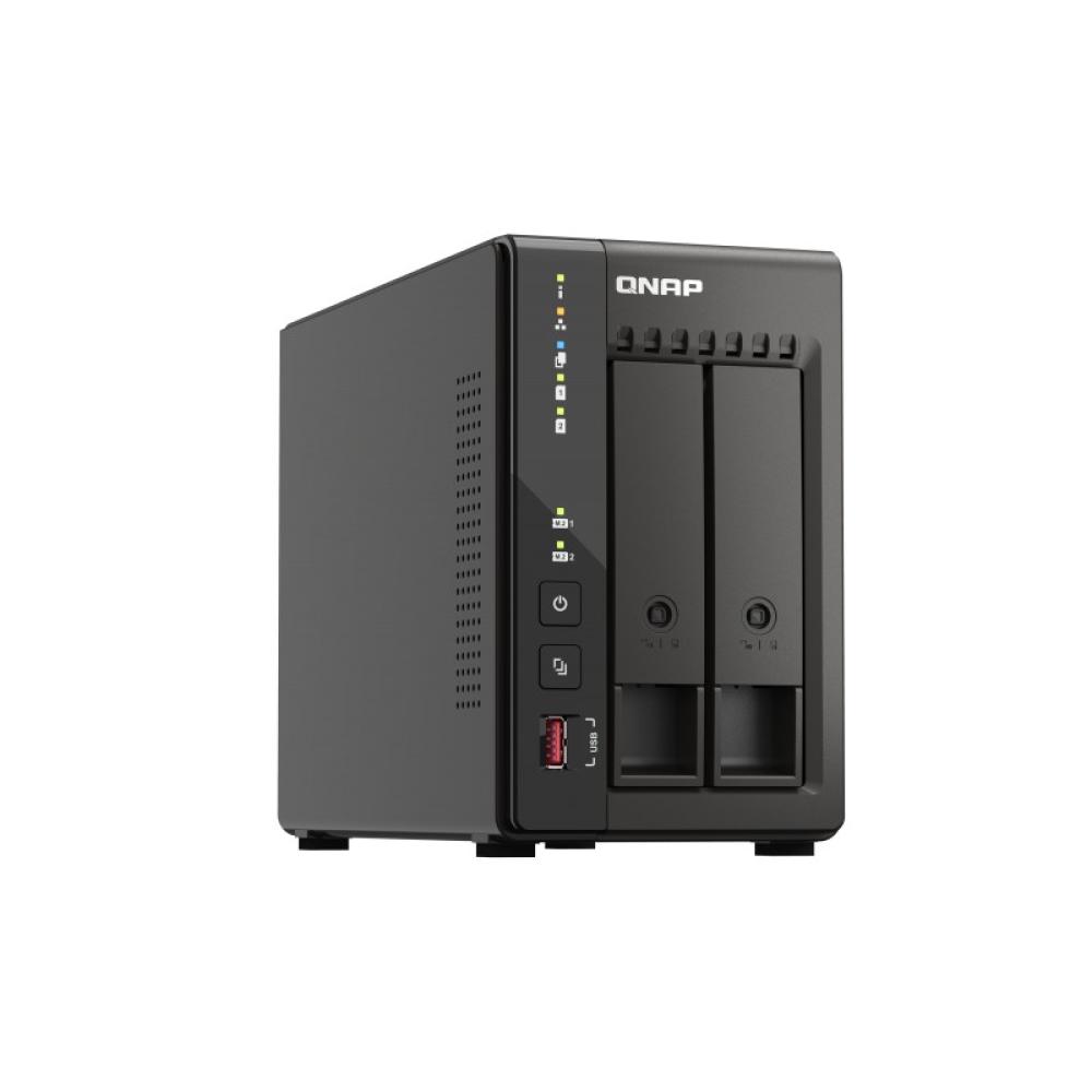 QNAP - TS-253E NAS Torre Intel® Celeron® J6412 8 GB 0 TB QNAP QTS Negro