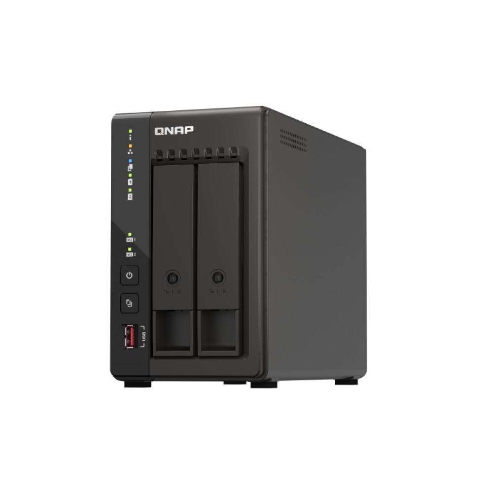 QNAP - TS-253E NAS Torre Intel® Celeron® J6412 8 GB 0 TB QNAP QTS Negro