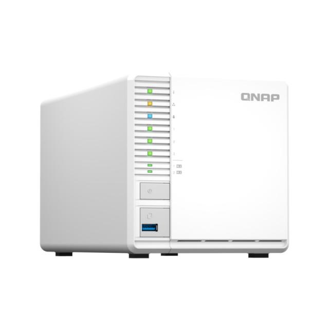 QNAP - TS-364 NAS Torre Intel® Celeron® N5095 8 GB DDR4 0 TB QNAP Turbo System Blanco