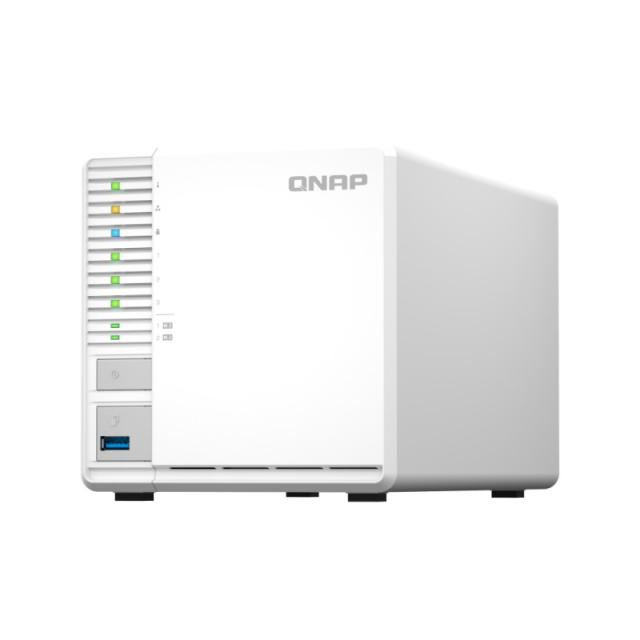 QNAP - TS-364 NAS Torre Intel® Celeron® N5095 8 GB DDR4 0 TB QNAP Turbo System Blanco
