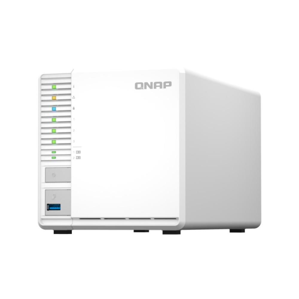 QNAP - TS-364 NAS Torre Intel® Celeron® N5095 8 GB DDR4 0 TB QNAP Turbo System Blanco