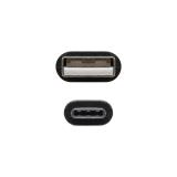 Nanocable - USB 2.0, 1m cable USB USB C USB A Negro