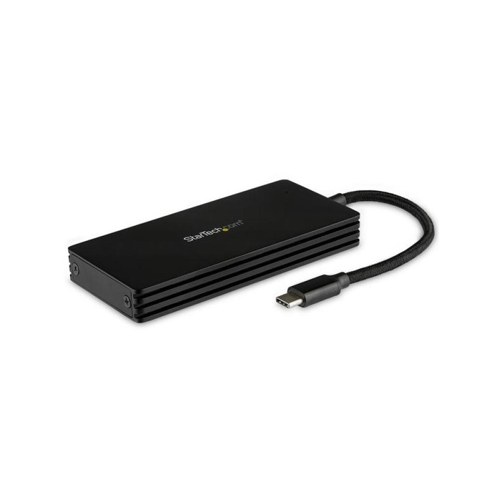 StarTech.com - Caja USB 3.1 (10Gbps) USB-C para SSD M.2 SATA - Caja Externa Portátil para Disco USB Tipo C - de Aluminio