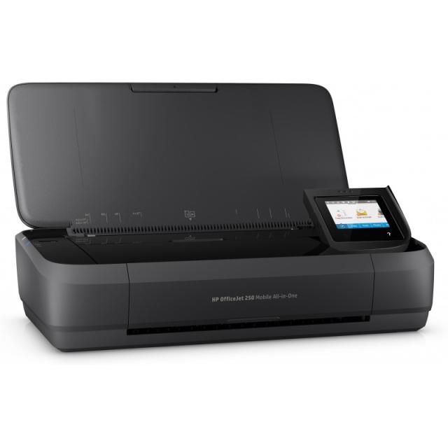 HP - OfficeJet Mobile 250 Inalámbrico All-in-One Color Impresora, Fotocopiadora, escáner