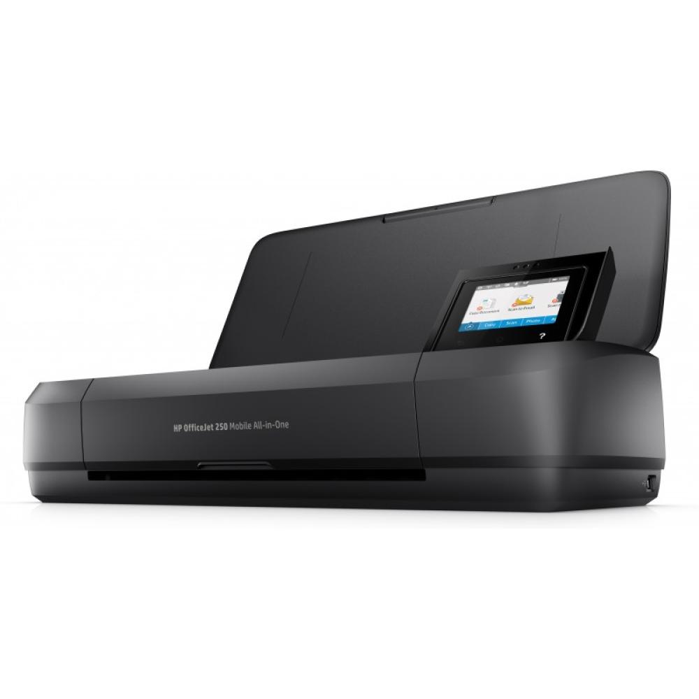 HP - OfficeJet Mobile 250 Inalámbrico All-in-One Color Impresora, Fotocopiadora, escáner