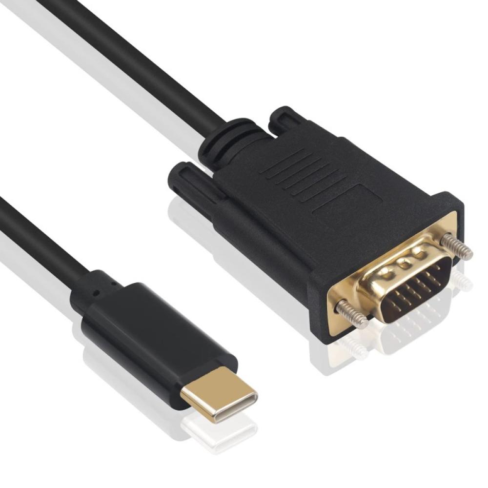 Ewent - EC1052 adaptador de cable de vídeo 1,8 m USB Tipo C VGA (D-Sub)
