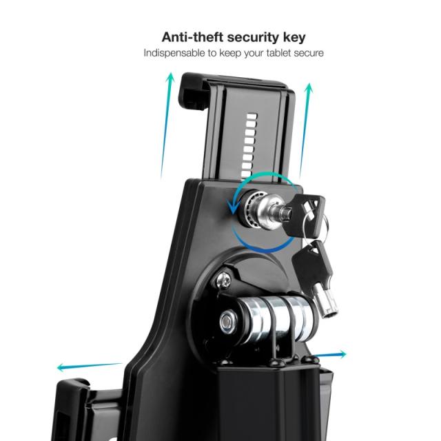 TooQ - TQTDS0811 soporte de seguridad para tabletas 26,7 cm (10.5") Negro