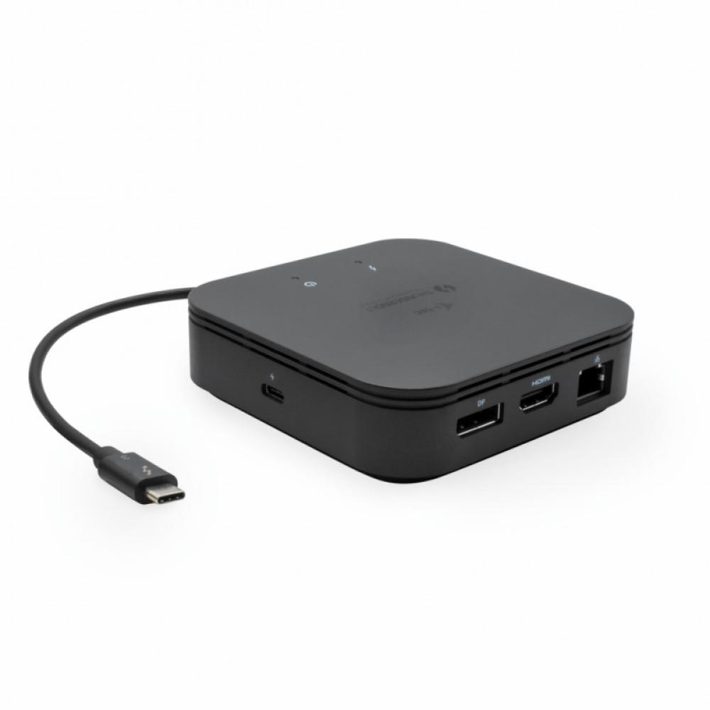 i-tec - Thunderbolt 3 Travel Dock Dual 4K Display with Power Delivery 60W + Universal Charger 77 W