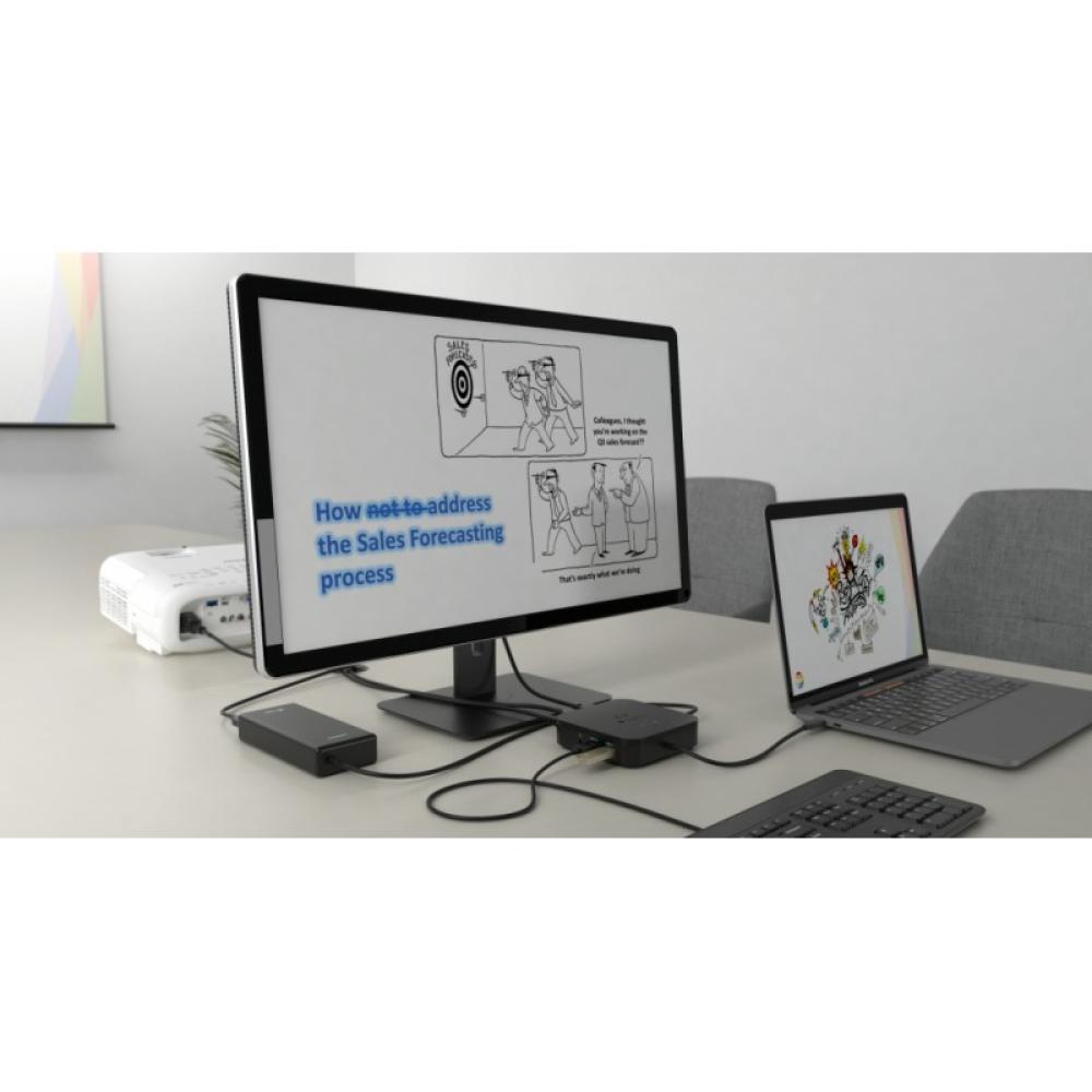 i-tec - Thunderbolt 3 Travel Dock Dual 4K Display with Power Delivery 60W + Universal Charger 77 W