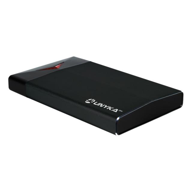 UNYKAch - UK 25303 Caja de disco duro (HDD) Negro 2.5"