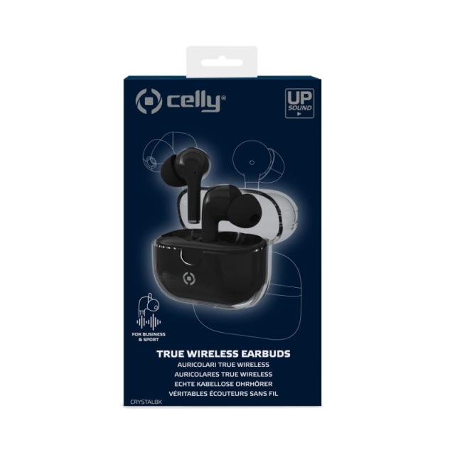 Celly - CLEAR Auriculares True Wireless Stereo (TWS) Dentro de oído Llamadas/Música USB Tipo C Bluetooth Blanco - CLEARWH