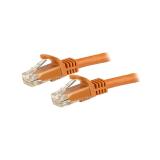StarTech.com - Cable de 1m Naranja de Red Gigabit Cat6 Ethernet RJ45 sin Enganche - Snagless