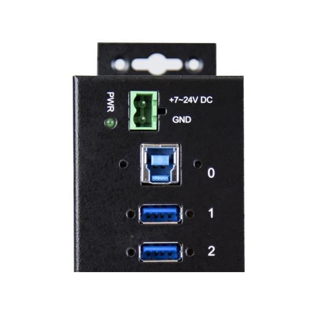 StarTech.com - Hub Industrial de 10 Puertos USB 3.0 - 5Gbps - Ladrón Concentrador USB-A con Protección Antiestática ESD y Protec
