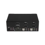 StarTech.com - Switch Conmutador KVM de 2 Puertos DisplayPort - 4K 60Hz