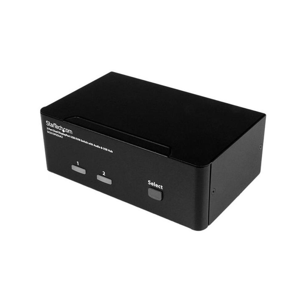 StarTech.com - Switch Conmutador KVM de 2 Puertos DisplayPort - 4K 60Hz