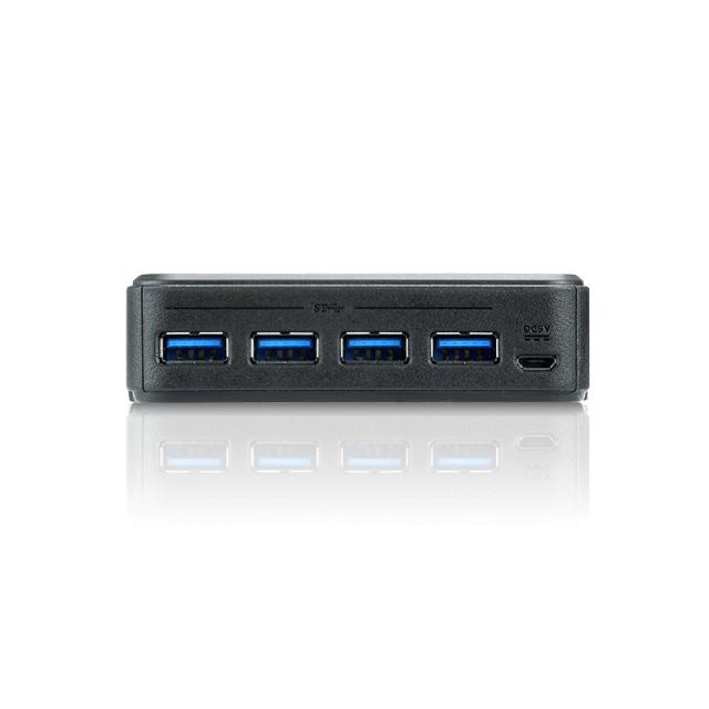 ATEN - Switch de periféricos USB 3.2 Gen1 de 4 x 4 puertos