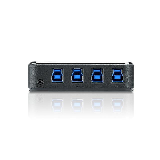 ATEN - Switch de periféricos USB 3.2 Gen1 de 4 x 4 puertos