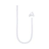 Nanocable - Organizador de Cables Flexible 25 mm, Blanco, 1 m