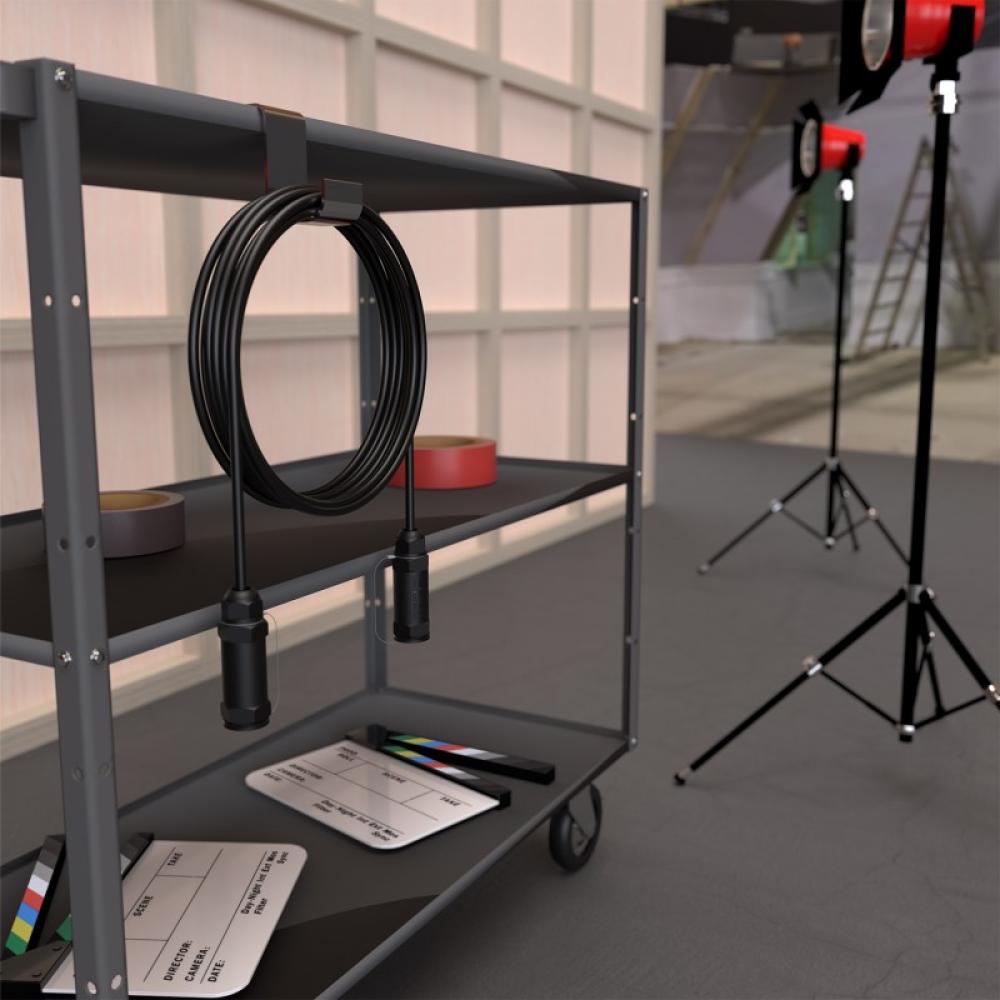 AISENS - Cable HDMI V2.1 AOC con Armadura Ultra Alta Velocidad / Hec 8K@60Hz 4K@120Hz 4:4:4 48Gbps, A/M-A/M, Negro, 50M