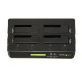 StarTech.com - Clonador Borrador Autónomo USB 3.0 / eSATA a SATA de 4 Bahías para Discos Duros y SSDs 1:3 - Docking Station - Sa