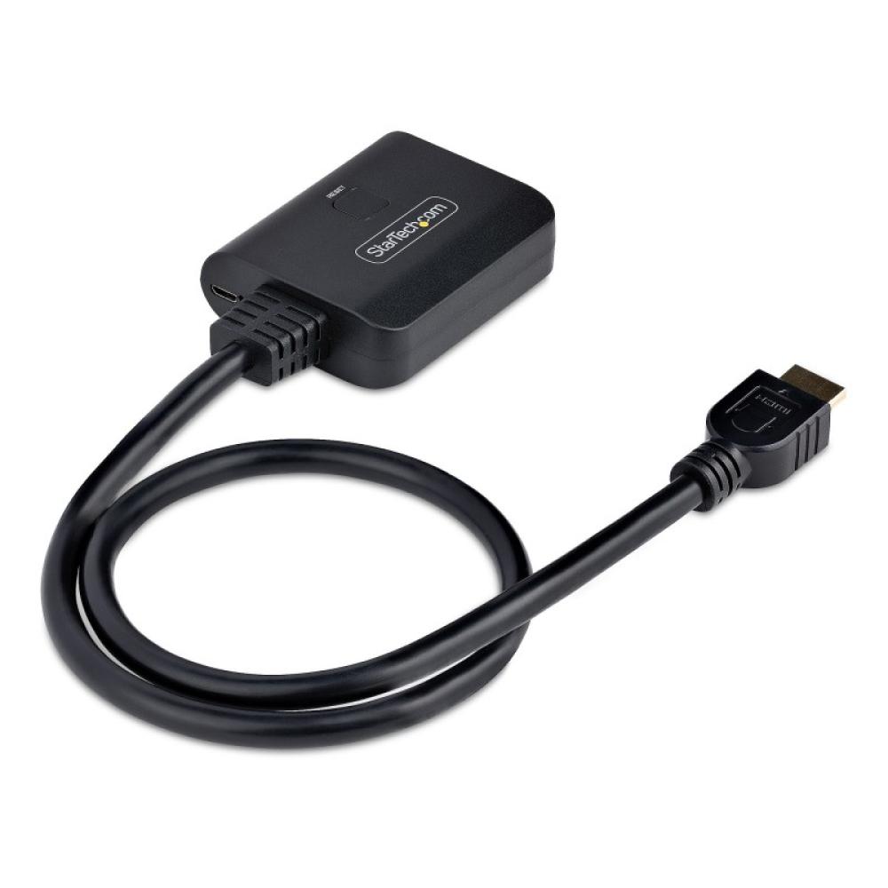 StarTech.com - Divisor HDMI de 2 Puertos - Multiplicador HDMI 2.0 de 2 Puertos 4K60 - Splitter HDMI 2 Puertos de Entrada 1 de Sa