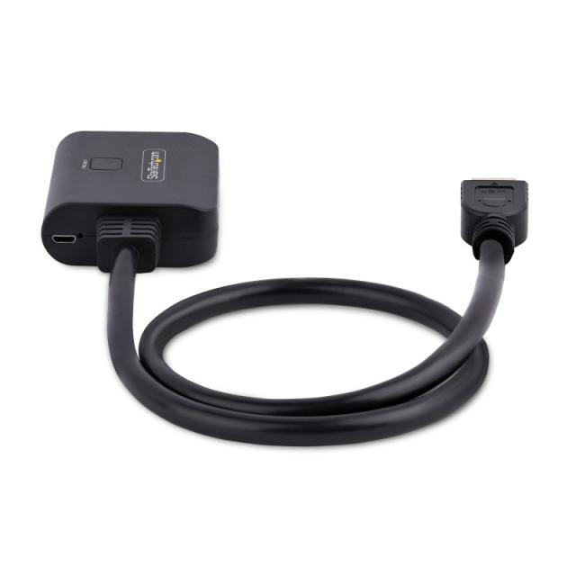 StarTech.com - Divisor HDMI de 2 Puertos - Multiplicador HDMI 2.0 de 2 Puertos 4K60 - Splitter HDMI 2 Puertos de Entrada 1 de Sa