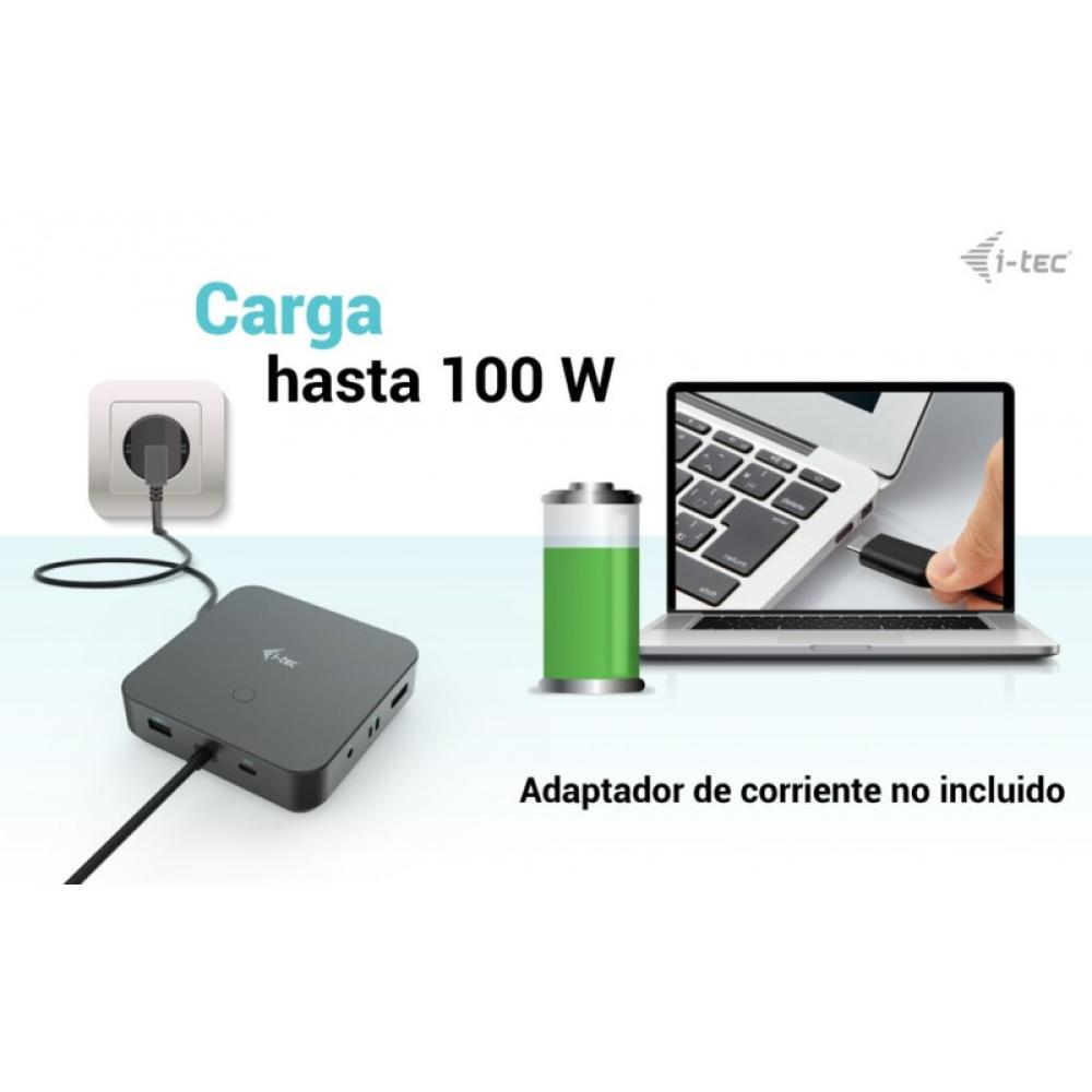 i-tec - USB-C HDMI Dual DP Docking Station with Power Delivery 100 W