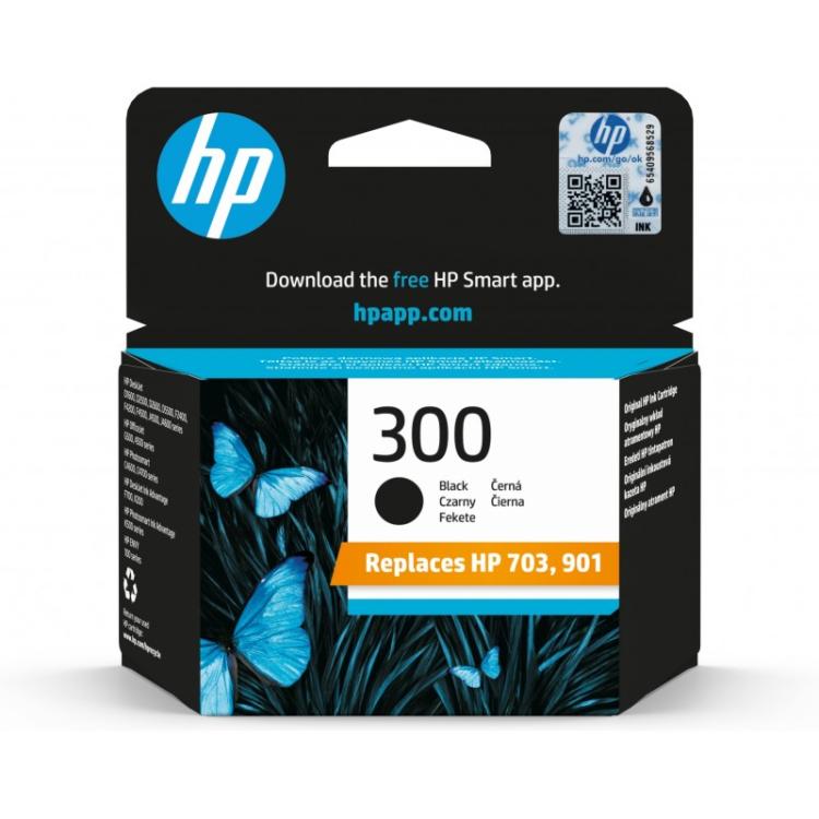 HP - Cartucho de tinta original 300 negro