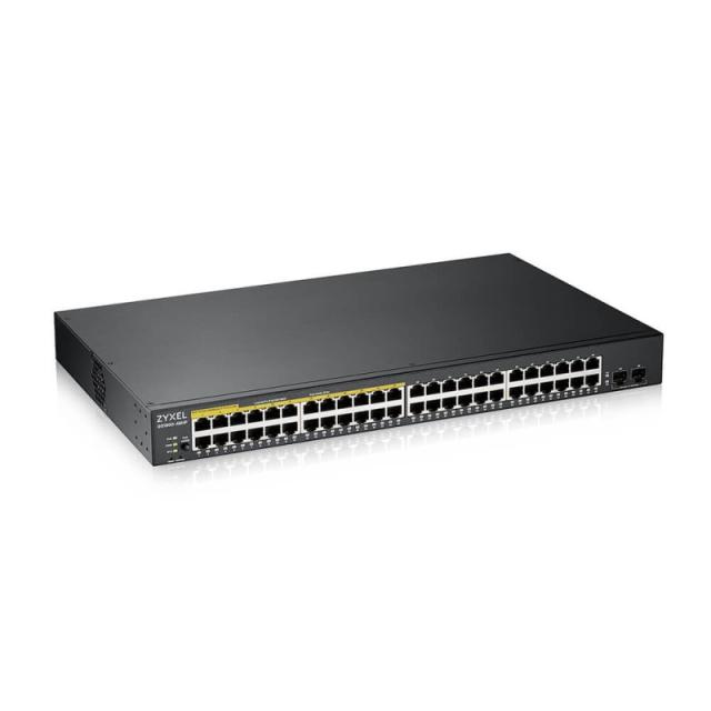 Zyxel - GS1900-48HPv2 Gestionado L2 Gigabit Ethernet (10/100/1000) Energía sobre Ethernet (PoE) Negro