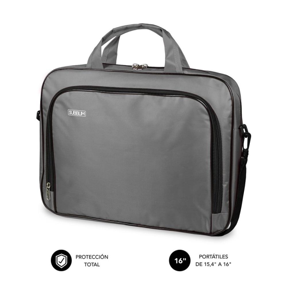 SUBBLIM - Maletín Ordenador Oxford Laptop Bag 15,4-16" Grey