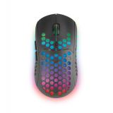 Mars Gaming - MMW3, Ratón Gaming Inalámbrico, RGB Flow, Ultraligero 79g, 3200DPI, Negro